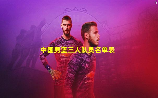 中国男篮三人队员名单表